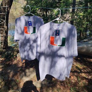 Lot of 2 - XL University of Miami T shirts